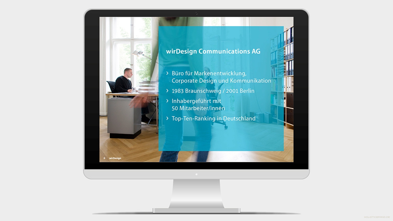Folienbeispiel mit Textbox. Screenshot aus einer Keynotepräsentation-Präsentation Textbox